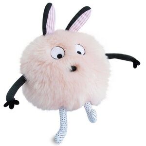 Doudou et Compagnie OOBIZ Powdered Pink Soft Cute Ball of Fluff Plush Toy